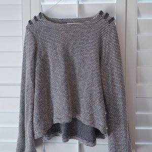 Grey & White Roxy Sweater